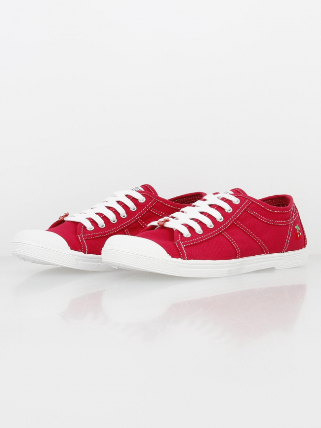 Chaussures en toile rouge femme - Le Temps Des Cerises