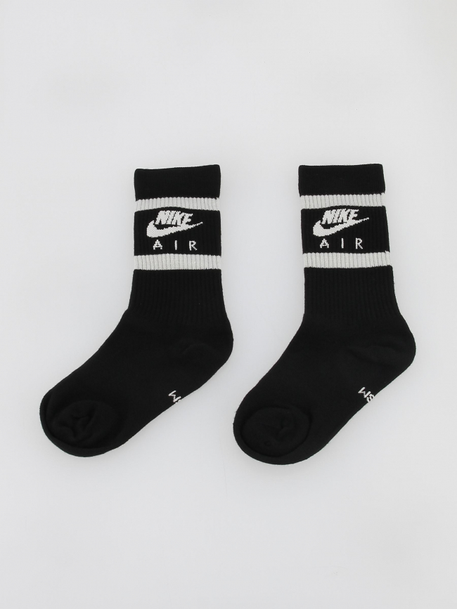 Pack 2 paires de chaussettes crew everyday noir - Nike