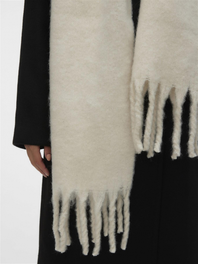 Écharpe uni league écru femme - Vero Moda