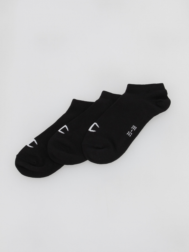 Pack 3 paires de chaussettes sneaker noir - Champion