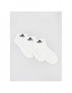 Pack 3 paires de chaussettes cheville blanc enfant - Adidas