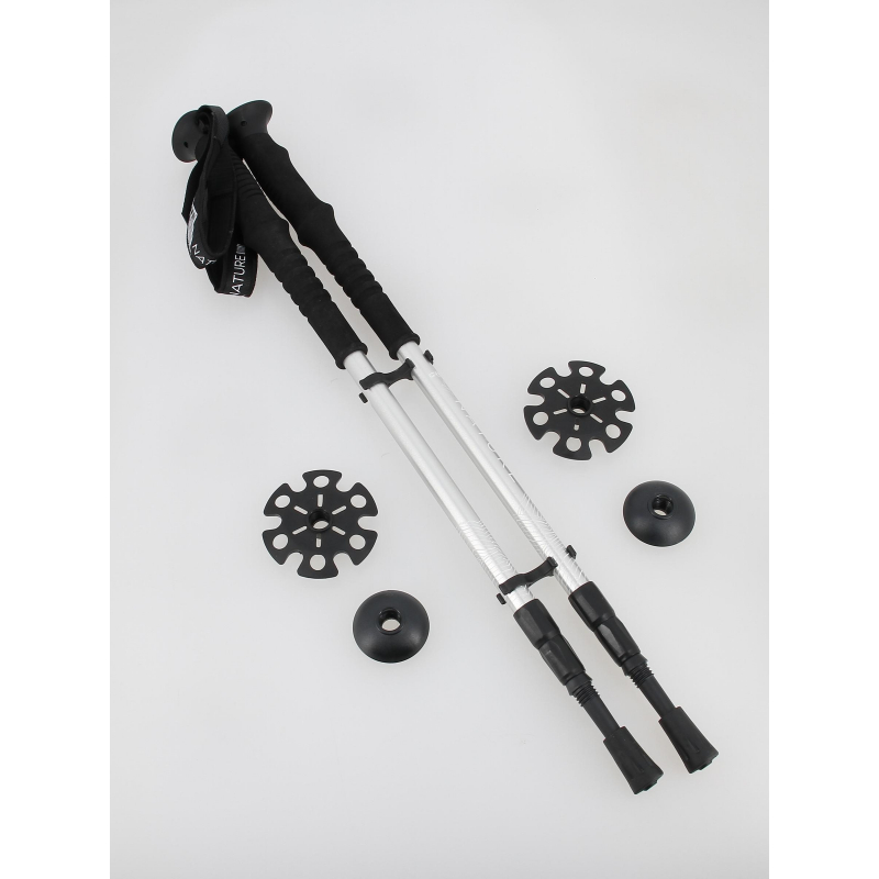 Bâtons de randonnée nature hike argenté - Guidetti