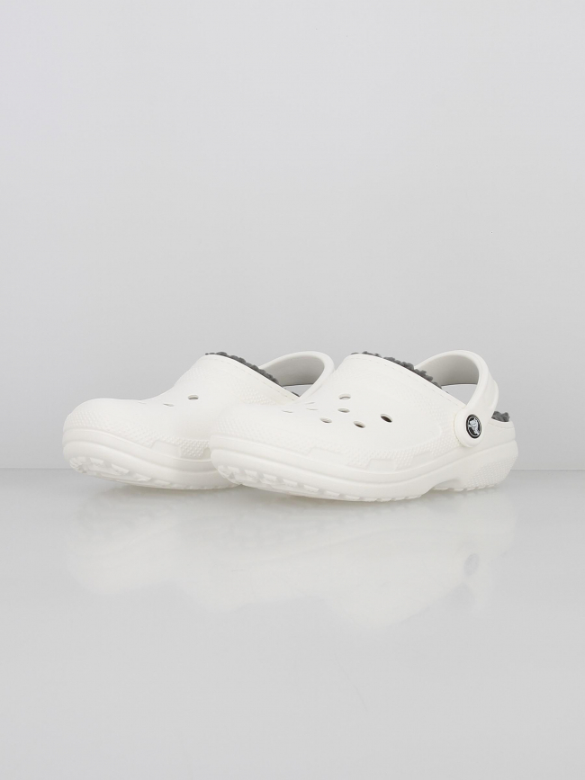 Crocs sabots fourrées lined blanc - Crocs