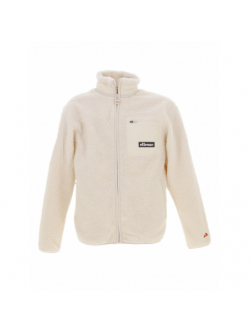 Veste polaire sherpa este blanc écru homme Ellesse wimod