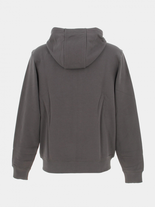Sweat zippé à capuche daple gris foncé homme - Hugo