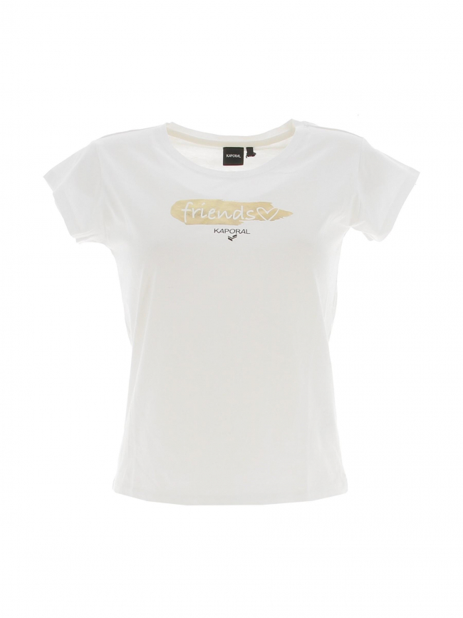 T-shirt friends blanc fille - Kaporal