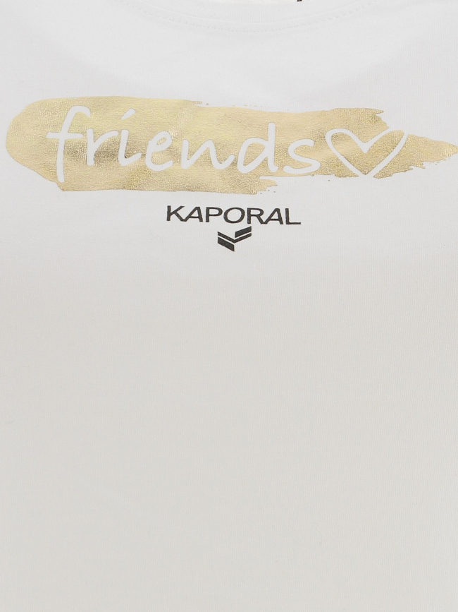 T-shirt friends blanc fille - Kaporal