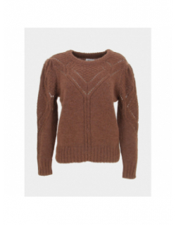 Pull alicia life marron femme - Only