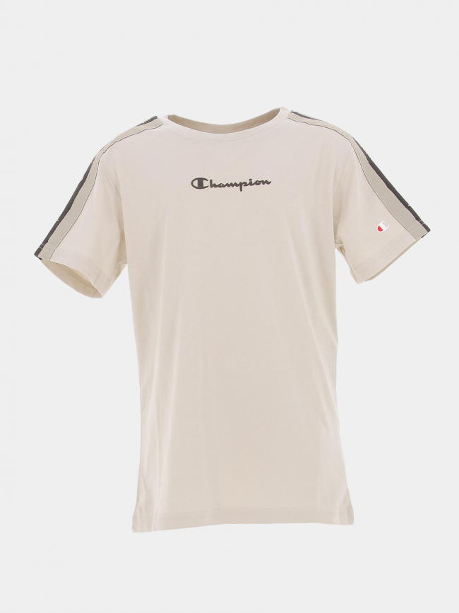 T-shirt crewneck bande logo beige enfant - Champion