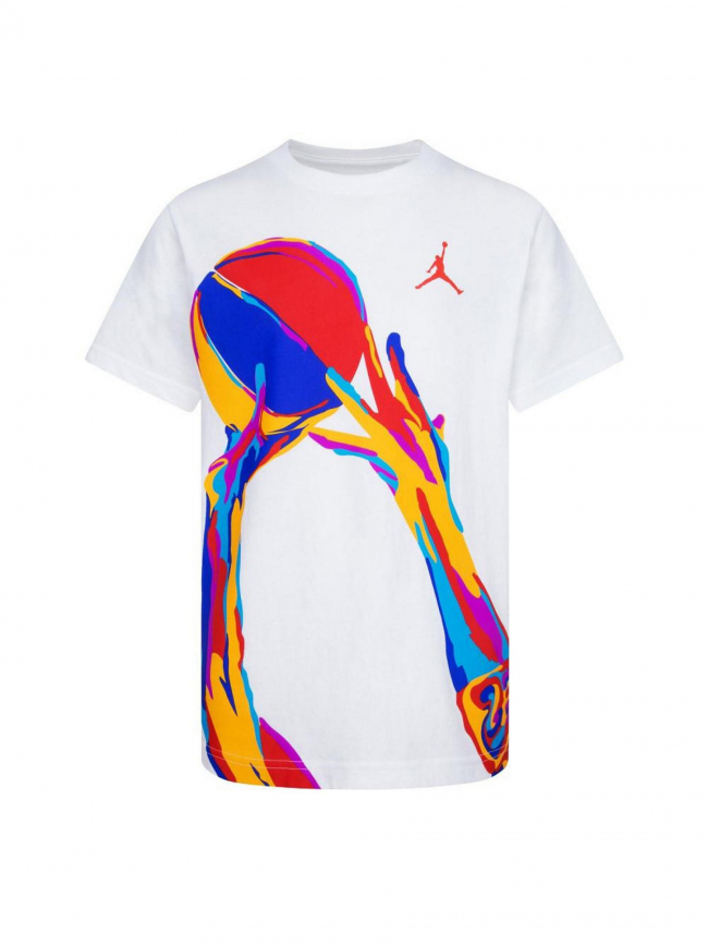 T-shirt air ballon de basket the form blanc garçon - Jordan