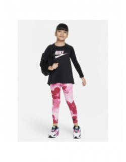 Ensemble legging t-shirt dri-fit noir rose fille - Nike