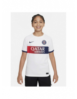 Maillot de football PSG quatar airways blanc enfant - Nike