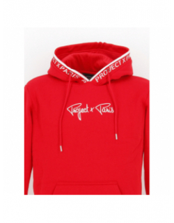 Sweat à capuche signature logo rouge enfant - Project X Paris