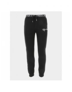 Jogging uni logo brodé noir enfant - Project X Paris