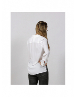 Chemisier fluide uni blanc femme - Tommy Hilfiger