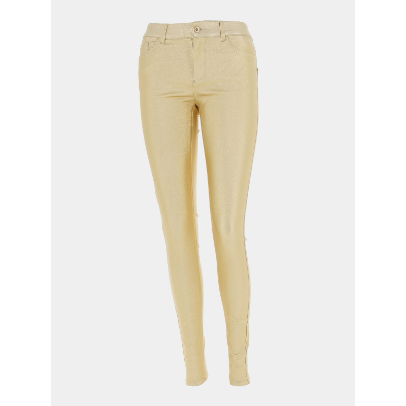 Pantalon slim seven paillettes doré femme - Vero Moda