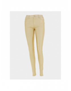 Pantalon slim seven paillettes doré femme - Vero Moda
