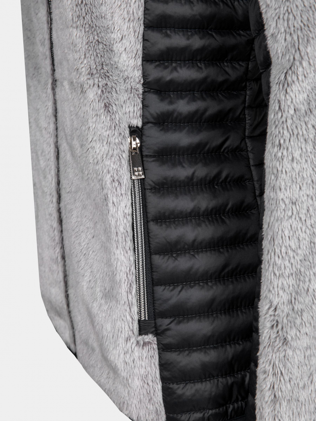 Veste polaire bi-matière utoyo noir femme - Aulp