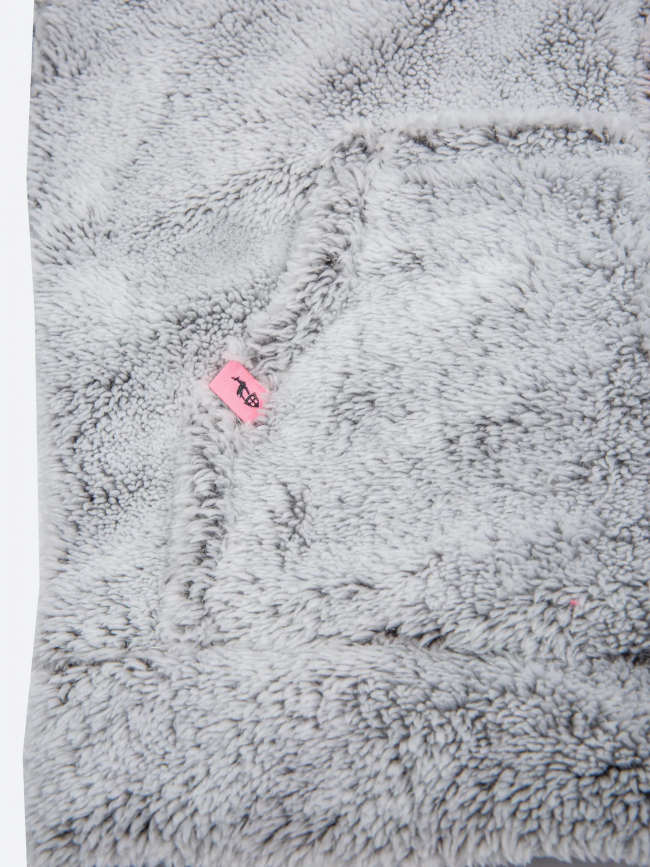 Veste polaire capuche à oreilles rose gris enfant - Aulp
