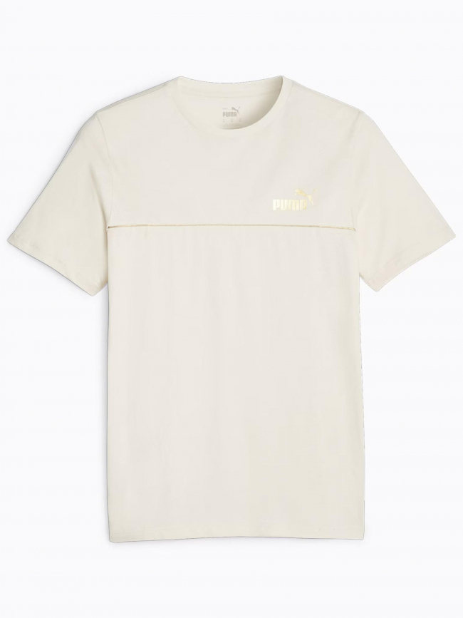 T-shirt minimal gold beige homme - Puma