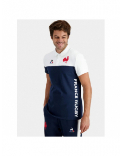 Polo france rugby supporter bleu marine homme - Le Coq Sportif