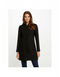 Manteau en laine suzon noir femme - Morgan