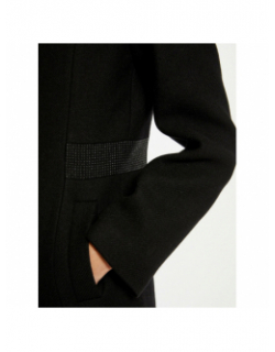 Manteau en laine suzon noir femme - Morgan