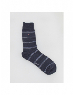 Coffret 3 paires de chaussettes grid bleu homme - Tommy Hilfiger