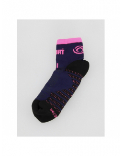 Chaussettes scrone evo bleu rose - Bv Sport