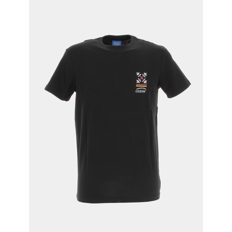 T-shirt logo dos mutsh noir homme - Oxbow