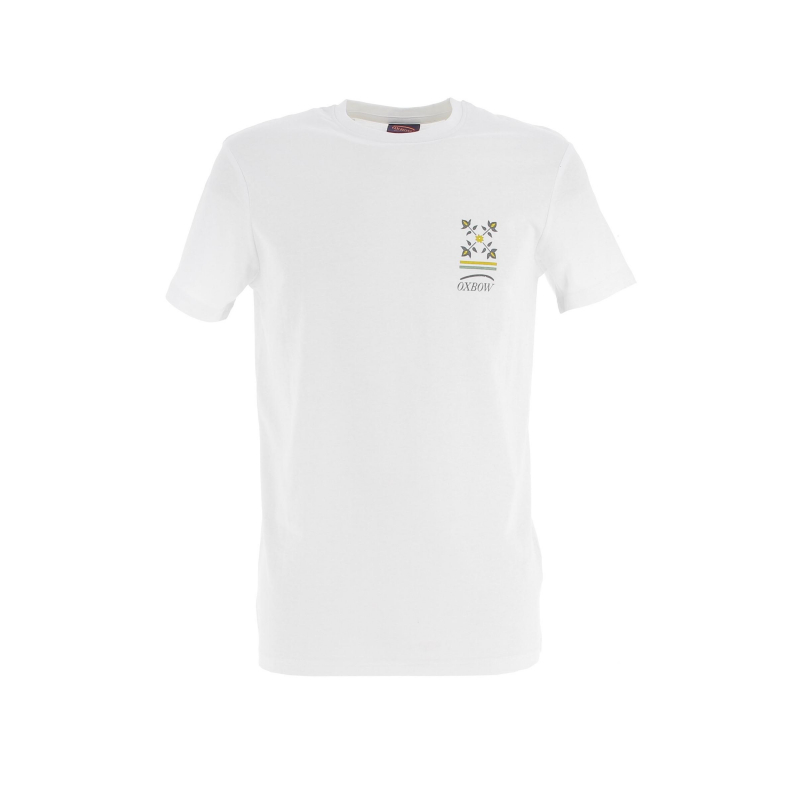T-shirt logo dos mutsh blanc homme - Oxbow