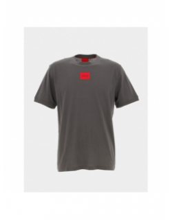 T-shirt uni diragolino gris anthracite homme - Hugo