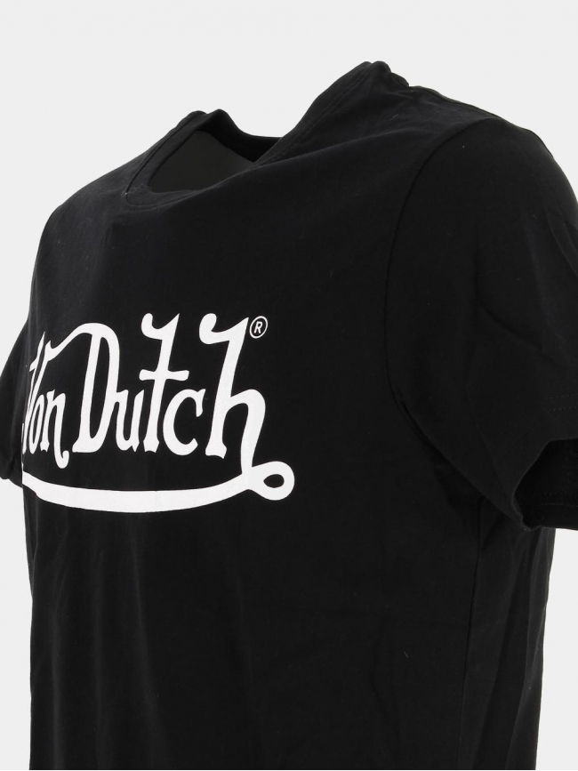 T-shirt classique uni logo noir homme - Von Dutch