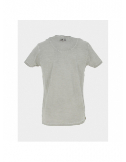 T-shirt col v logo chiné vert clair homme - Von Dutch