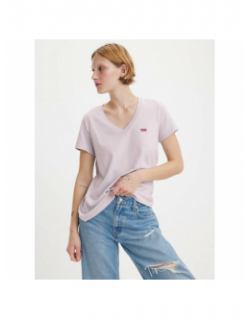 T-shirt col v perfect rose clair femme - Levi's