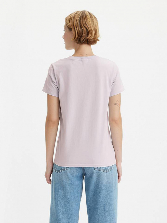 T-shirt col v perfect rose clair femme - Levi's