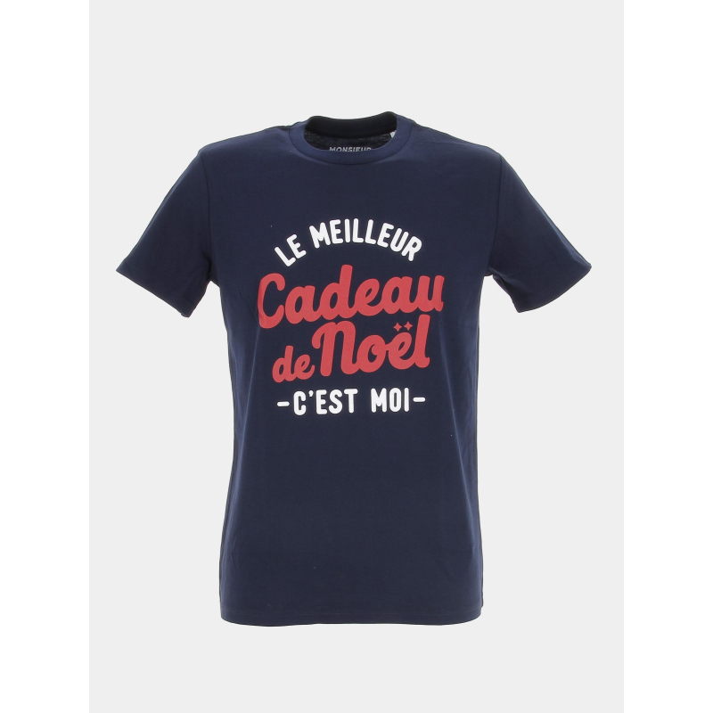 T-shirt cadeau noël bleu marine - Monsieur T-shirt