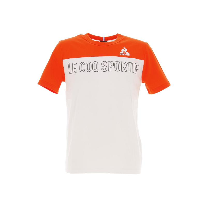 T-shirt essentiel n1 bicolore rouge blanc homme - Le Coq Sportif