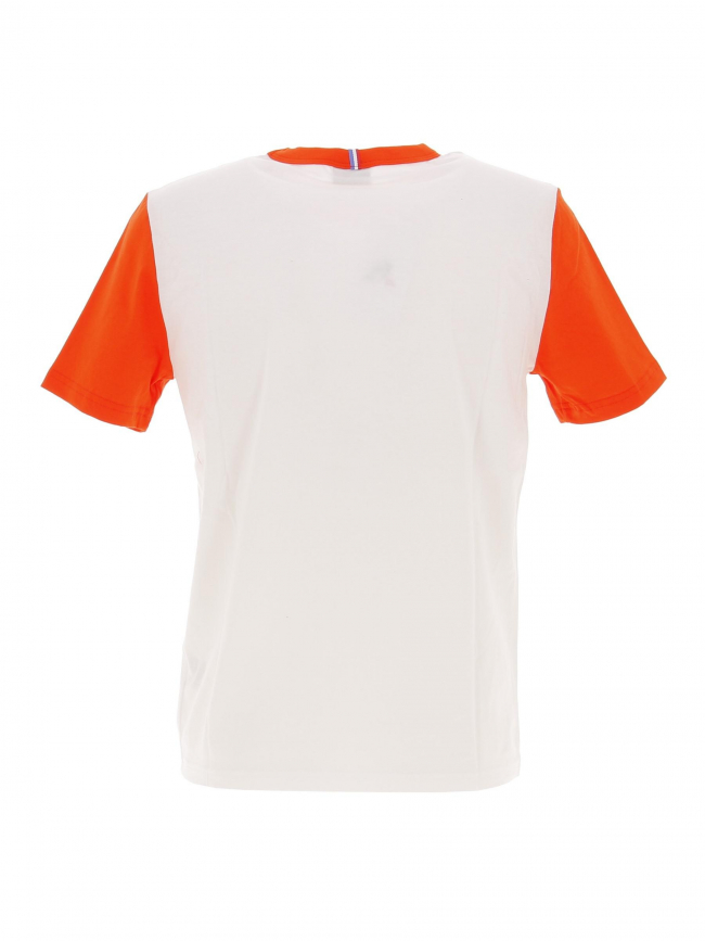 T-shirt essentiel n1 bicolore rouge blanc homme - Le Coq Sportif