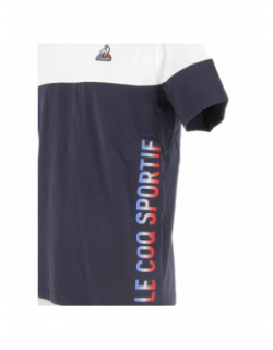 T-shirt bicolore n3 bleu marine homme - Le Coq Sportif