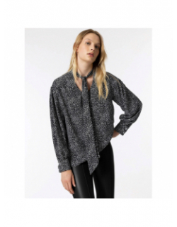 Blouse à pois genevieve noir femme - Tiffosi