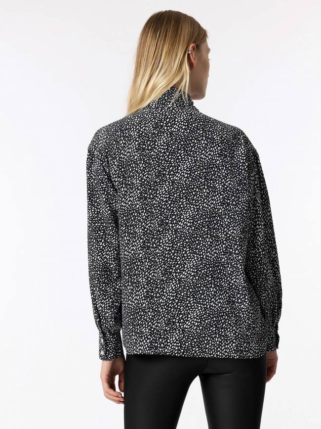 Blouse à pois genevieve noir femme - Tiffosi