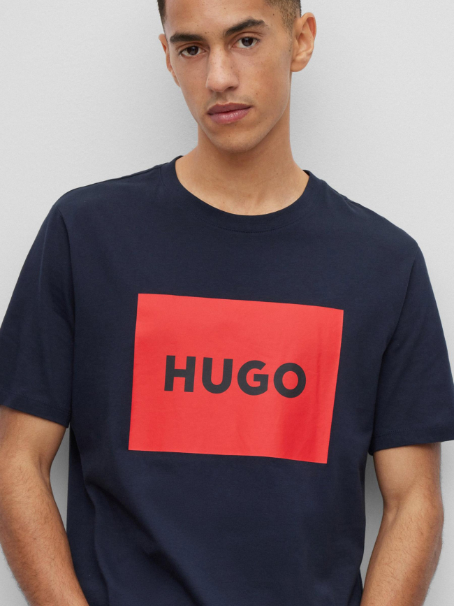 T-shirt dulive bleu marine homme - Hugo