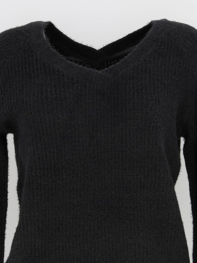 Pull armelle noir femme  - Deeluxe