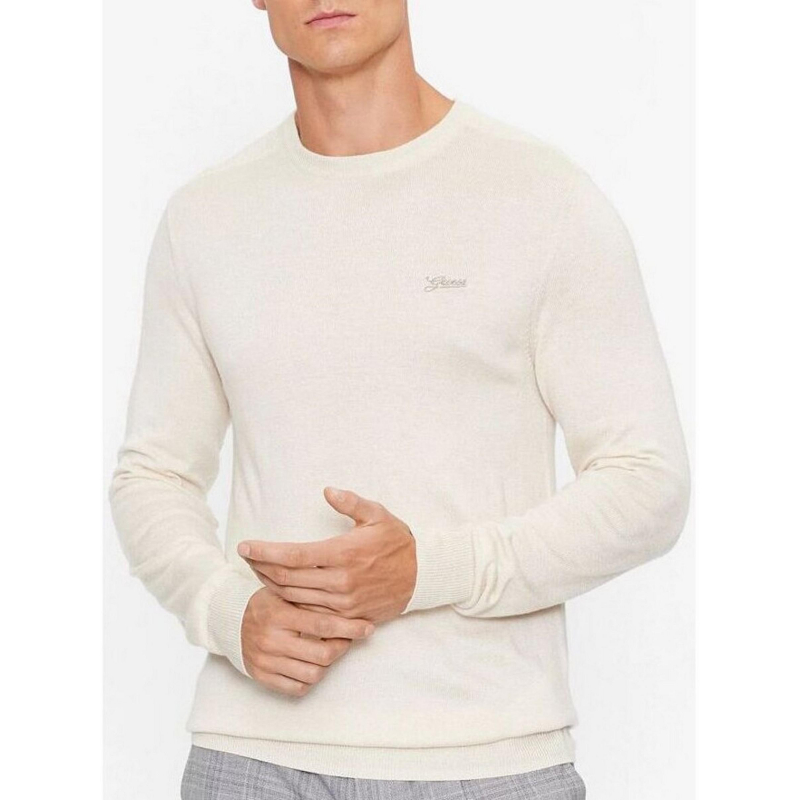 Pull manches longues valentine beige homme - Guess