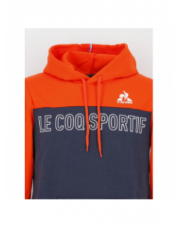 Sweat à capuche bicolore n1 bleu rouge homme - Le Coq Sportif