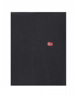 T-shirt uni manches longues salis noir homme - Napapijri