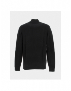 Pull col zippé en laine essential logo noir homme - Superdry