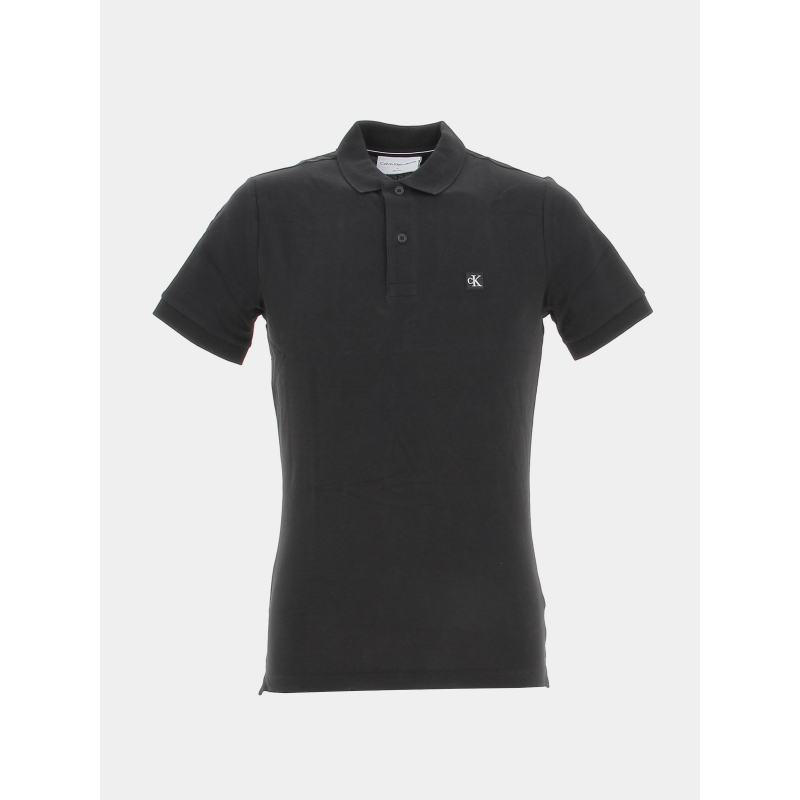 Polo embro badge noir homme - Calvin Klein Jeans