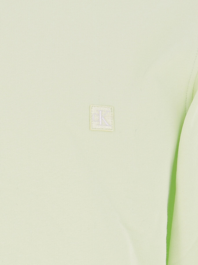 Sweat embro badge vert homme - Calvin Klein